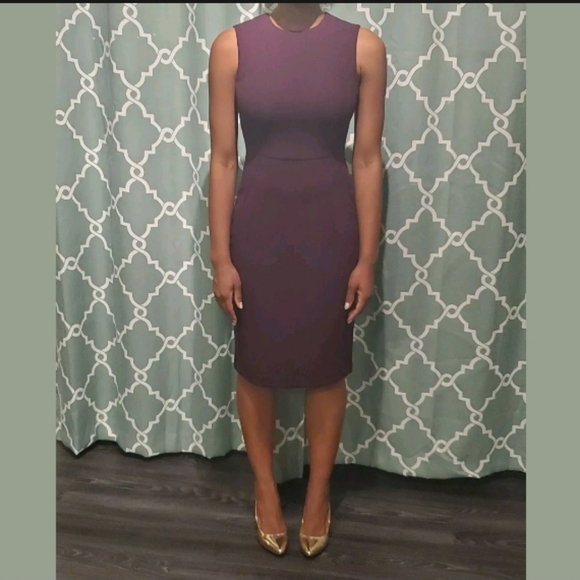 Calvin Klein Dresses & Skirts - Calvin Klein Burgundy Purple Pencil Dress 2